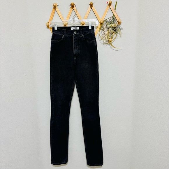 Reformation Jeans Camilla Erie Wash High Rise Back Seam & Ankle Zip Size 23 - Picture 4 of 12